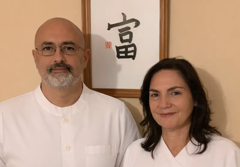 Nicolás y Talia en consulta